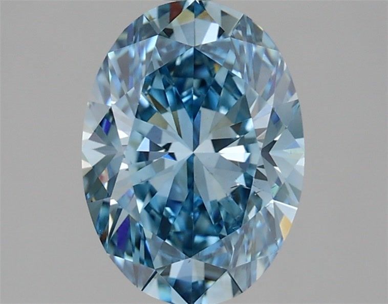 2.0 Carat Oval Lab Diamond with  Cut Diamond in 14KT  view 1
