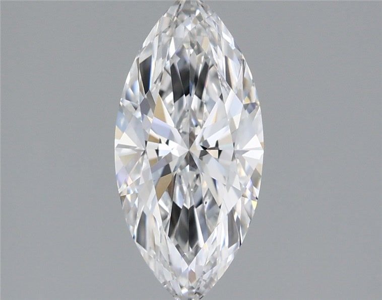 2.55 Carat Marquise Lab Diamond with  Cut Diamond in 14KT  view 1
