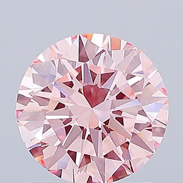 1.5 Carat Round Lab Diamond with  Cut Diamond in 14KT  view 1
