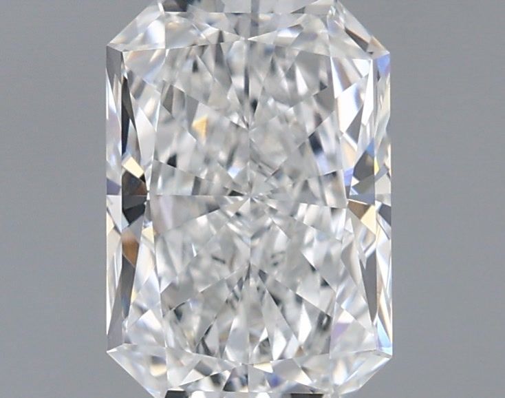 1.42 Carat Radiant Lab Diamond with  Cut Diamond in 14KT  view 1
