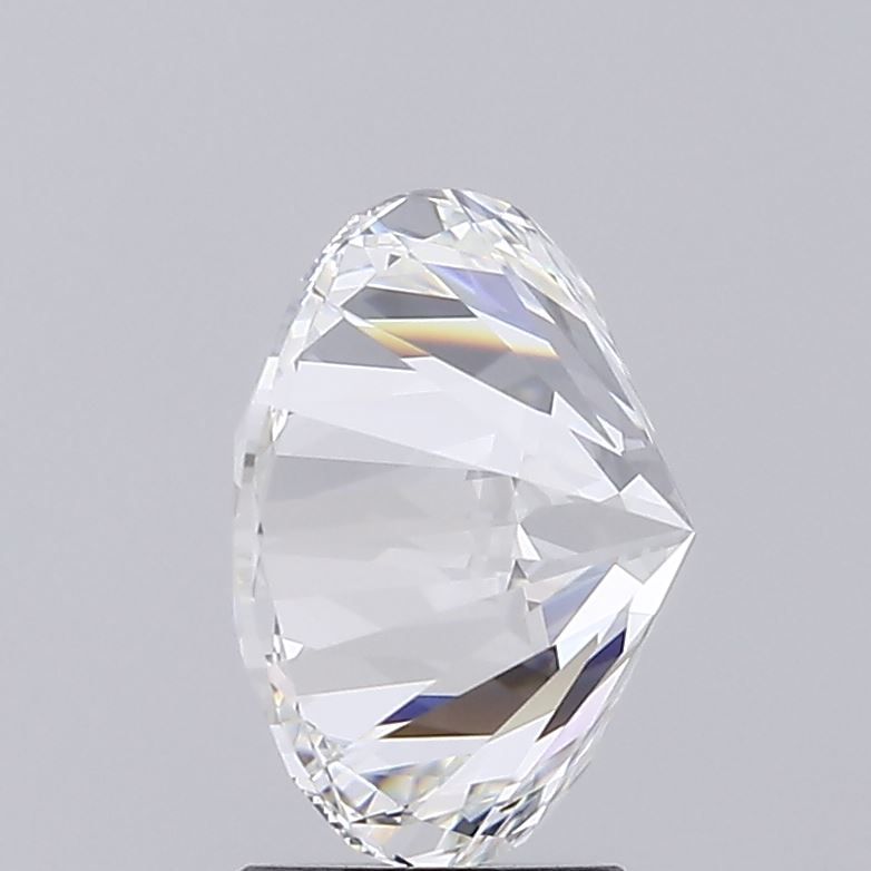 4.02 Carat Round Lab Diamond with  Cut Diamond in 14KT  view 1
