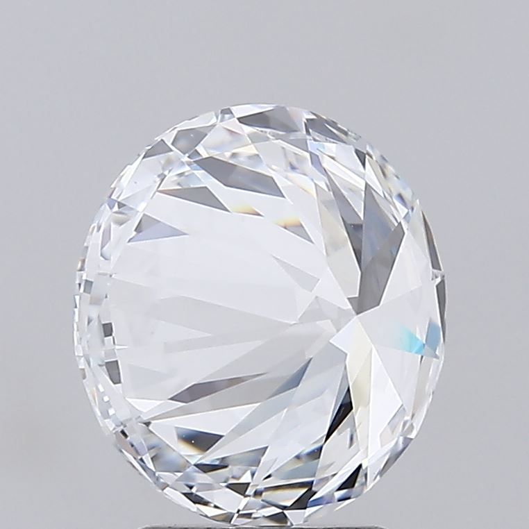 3.11 Carat Round Lab Diamond with  Cut Diamond in 14KT  view 1
