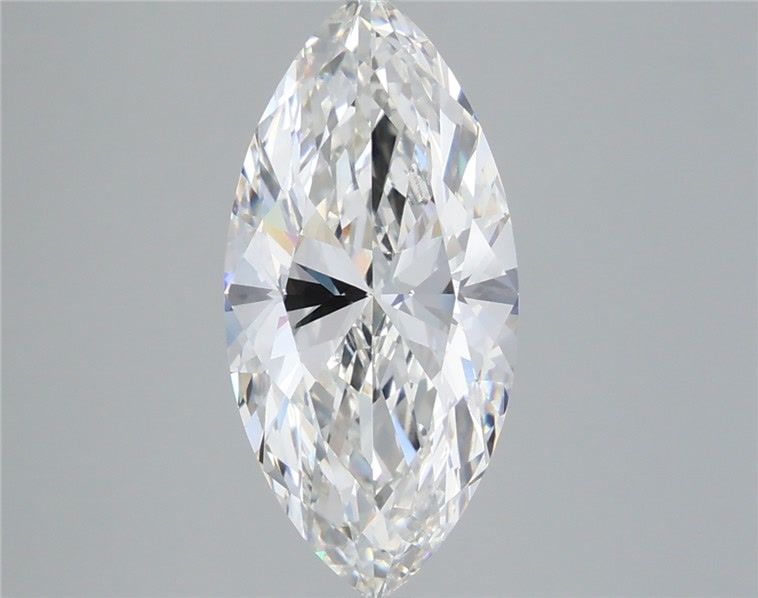 4.02 Carat Marquise Lab Diamond with  Cut Diamond in 14KT  view 1
