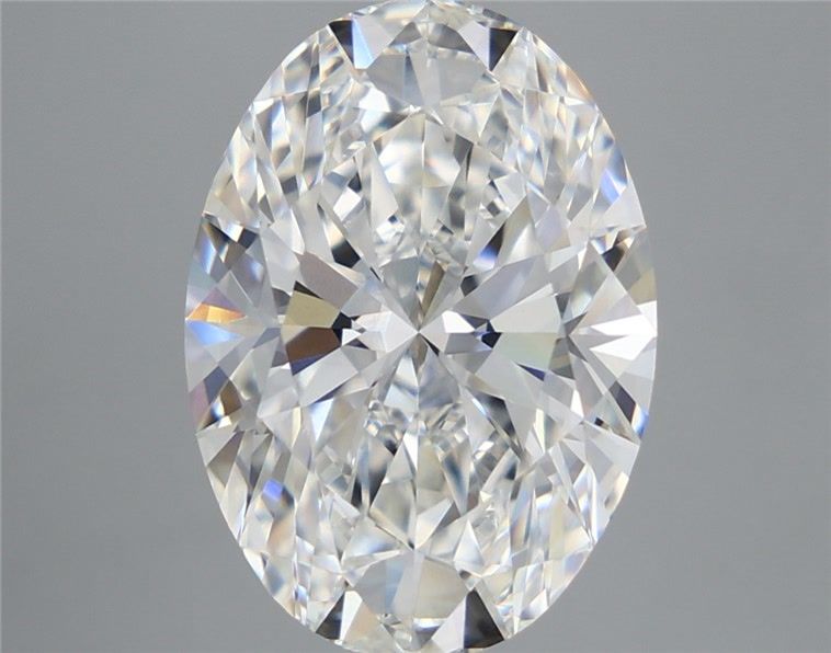 2.56 Carat Oval Lab Diamond with  Cut Diamond in 14KT  view 1
