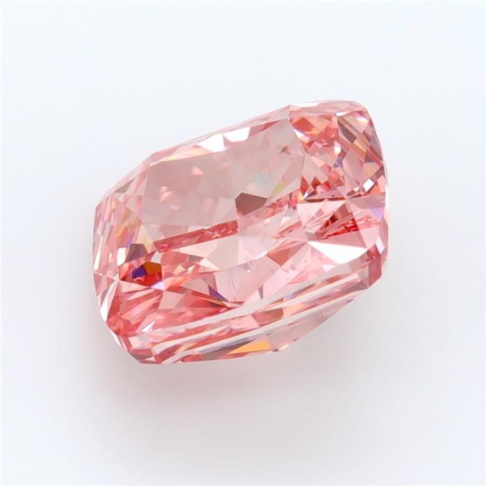 3.16 Carat Cushion Lab Diamond with  Cut Diamond in 14KT  view 1
