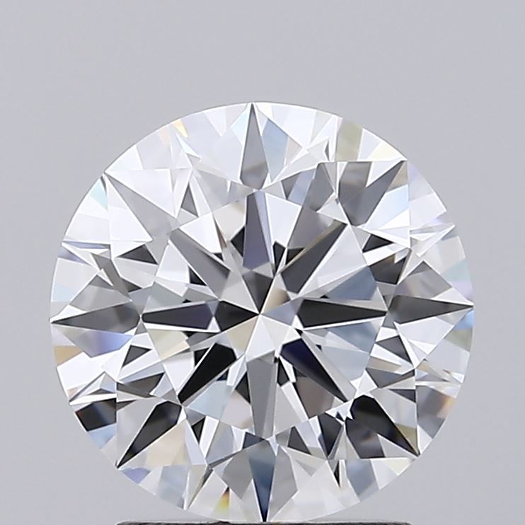2.11 Carat Round Lab Diamond with  Cut Diamond in 14KT  view 1
