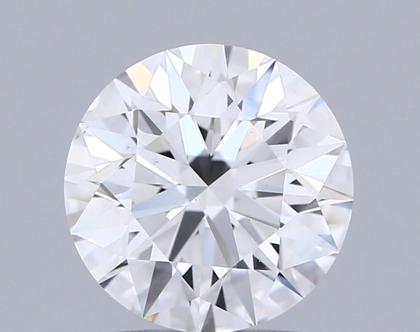 2.1 Carat Round Lab Diamond with  Cut Diamond in 14KT  view 1
