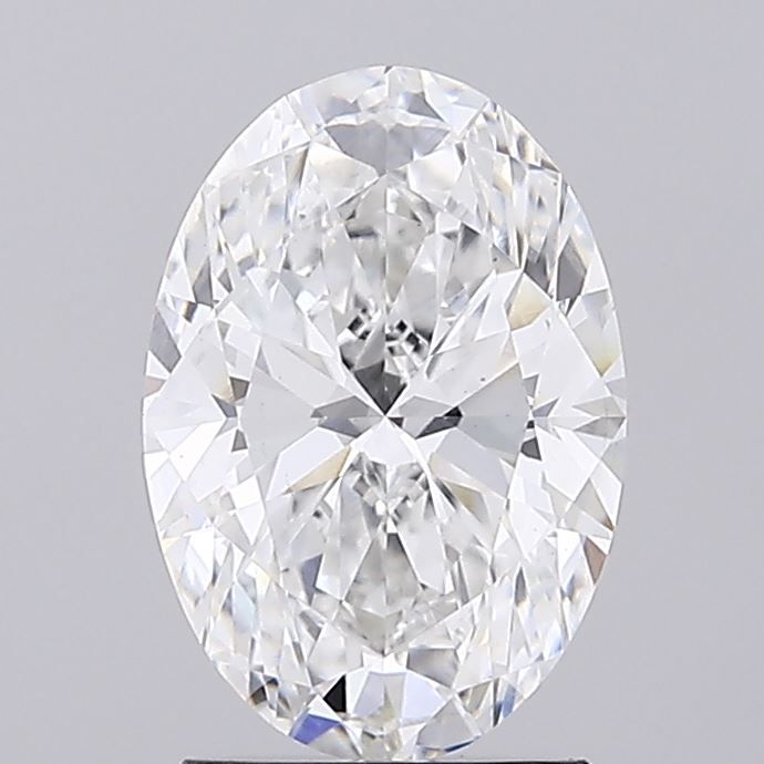 2.16 Carat Oval Lab Diamond with  Cut Diamond in 14KT  view 1
