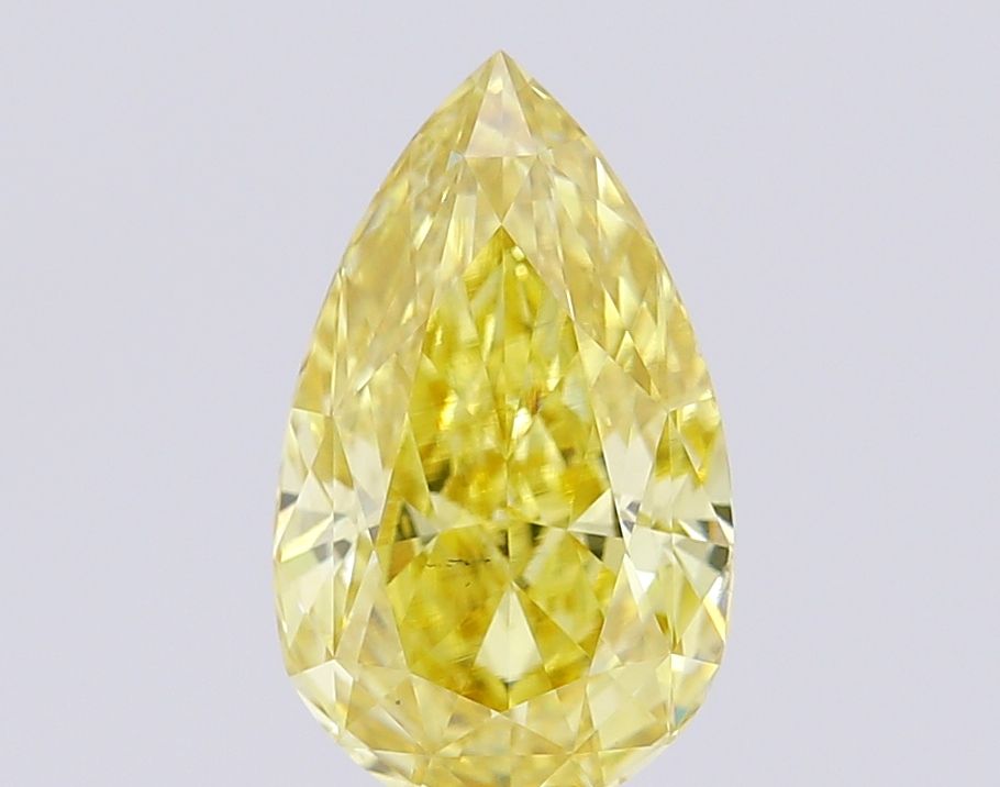 1.8 Carat Pear Lab Diamond with  Cut Diamond in 14KT  view 1
