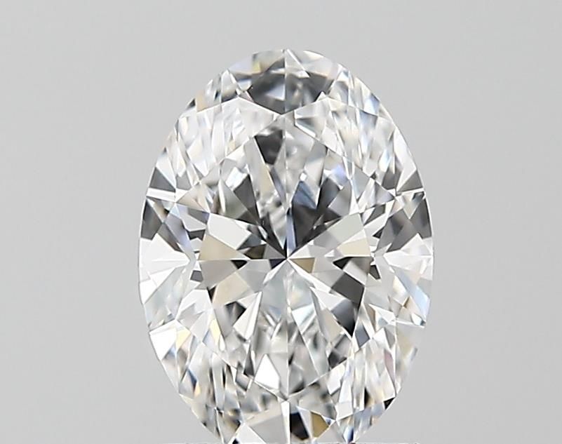 1.41 Carat Oval Lab Diamond with  Cut Diamond in 14KT  view 1
