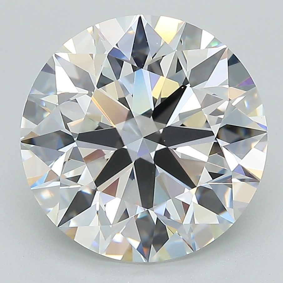 5.27 Carat Round Lab Diamond with  Cut Diamond in 14KT  view 1
