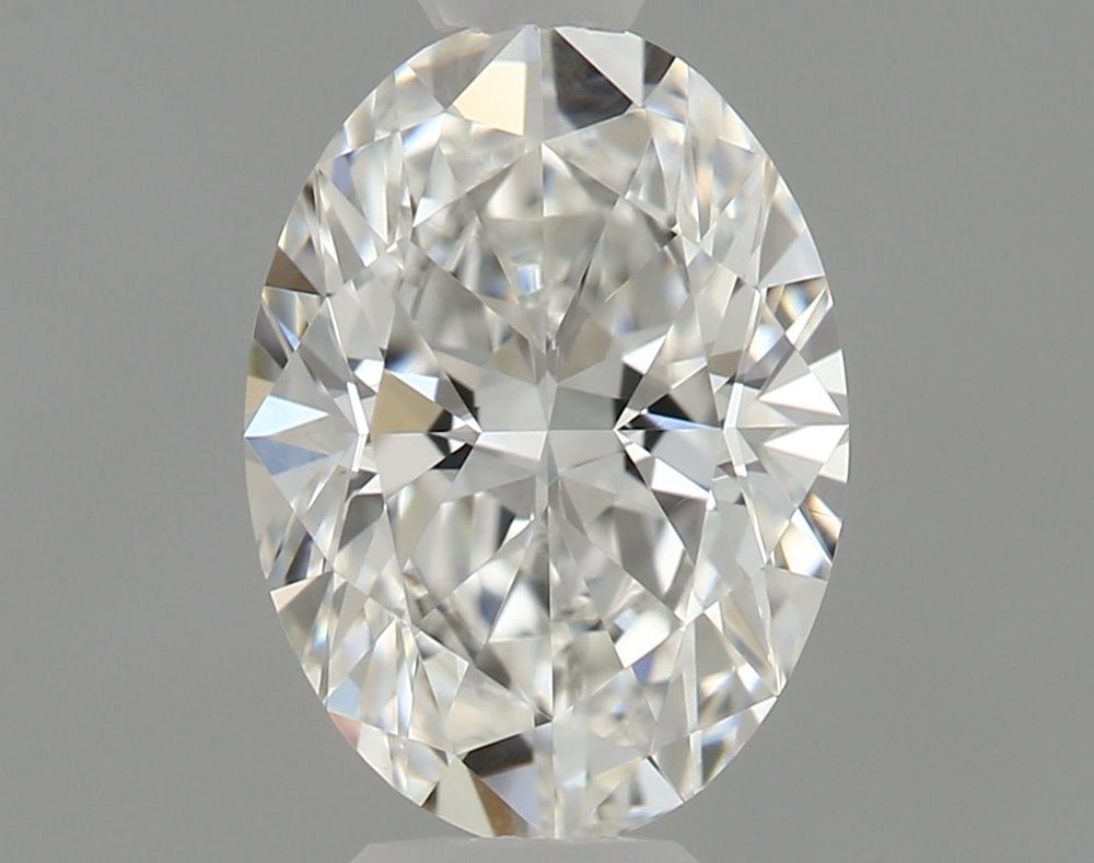 0.62 Carat Oval Natural Diamond with  Cut Diamond in 14KT  view 1
