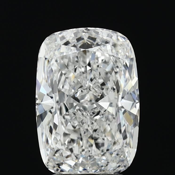 2.53 Carat Cushion Lab Diamond with  Cut Diamond in 14KT  view 1
