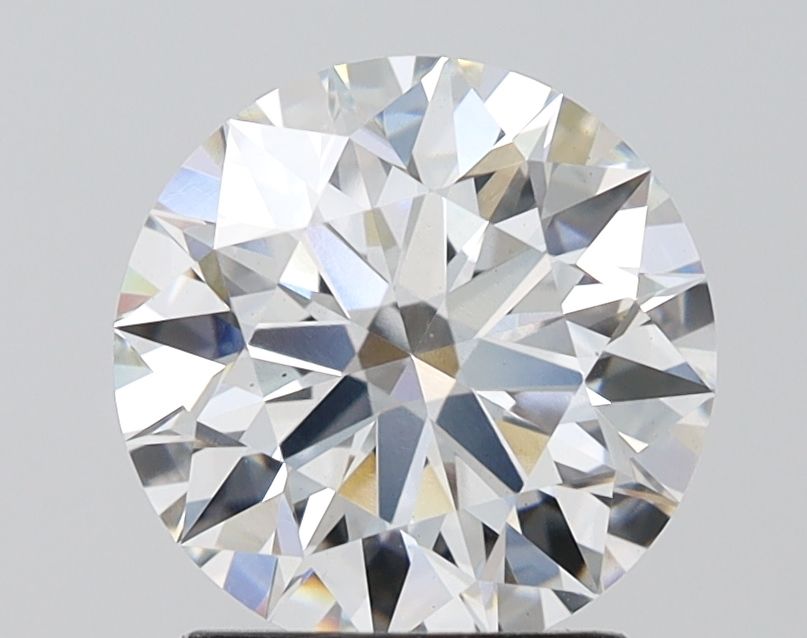 2.59 Carat Round Lab Diamond with  Cut Diamond in 14KT  view 1
