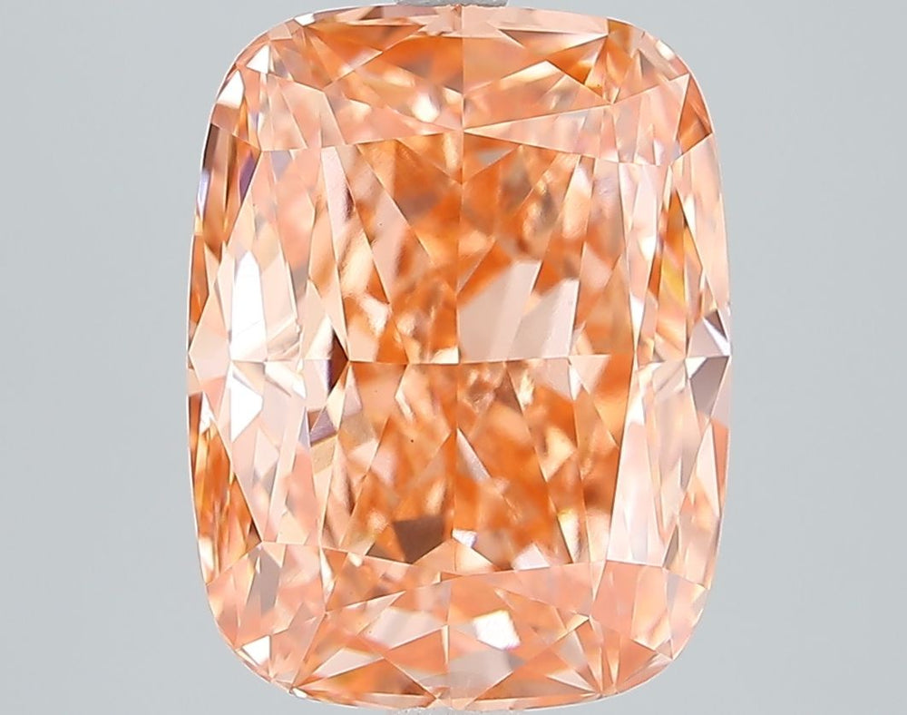 6.13 Carat Cushion Lab Diamond with  Cut Diamond in 14KT  view 1
