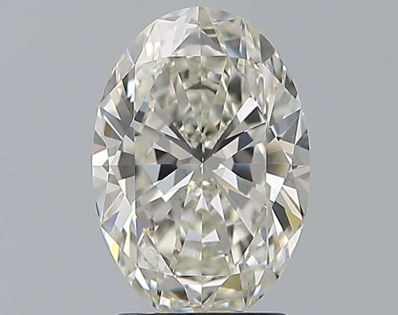 2.0 Carat Oval Natural Diamond with  Cut Diamond in 14KT  view 1
