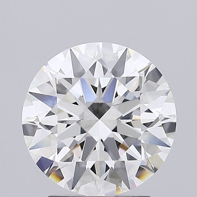 2.0 Carat Round Lab Diamond with  Cut Diamond in 14KT  view 1

