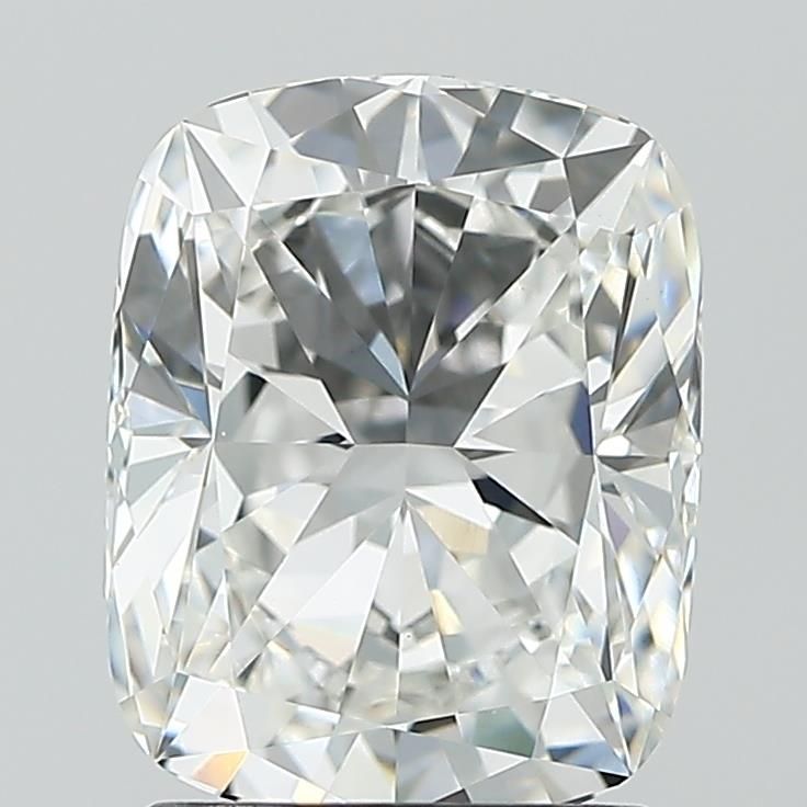 2.07 Carat Cushion Lab Diamond with  Cut Diamond in 14KT  view 1
