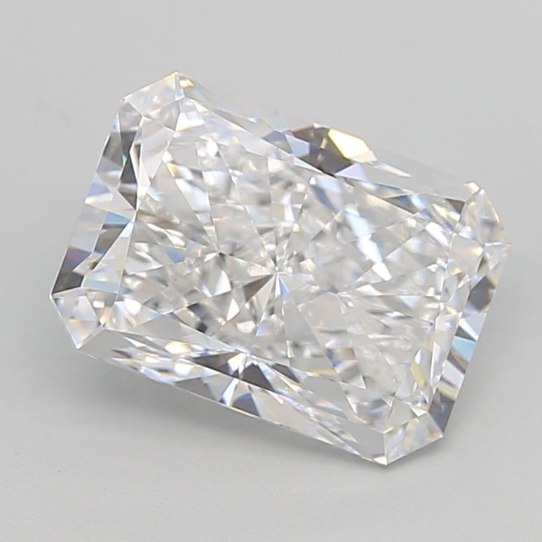 3.69 Carat Radiant Lab Diamond with  Cut Diamond in 14KT  view 1
