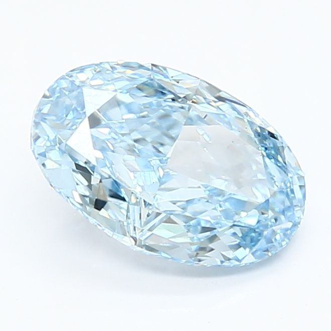 2.04 Carat Oval Lab Diamond with  Cut Diamond in 14KT  view 1
