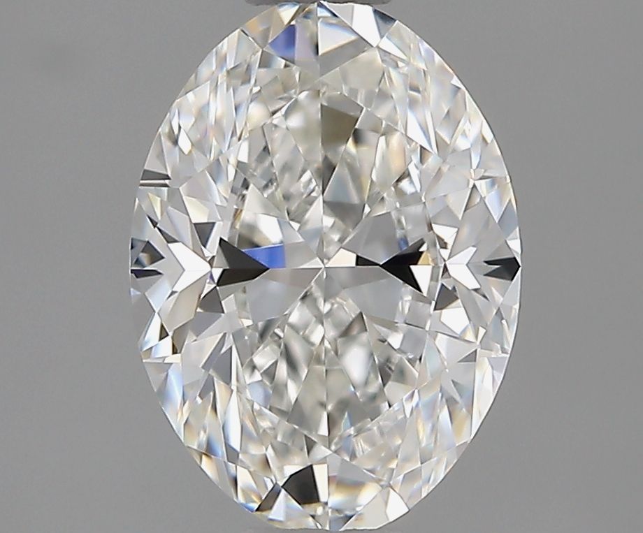 1.5 Carat Oval Natural Diamond with  Cut Diamond in 14KT  view 1
