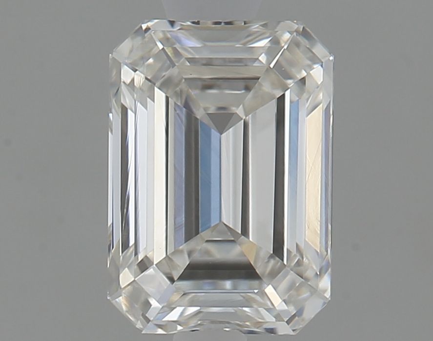 1.01 Carat Emerald Natural Diamond with  Cut Diamond in 14KT  view 1
