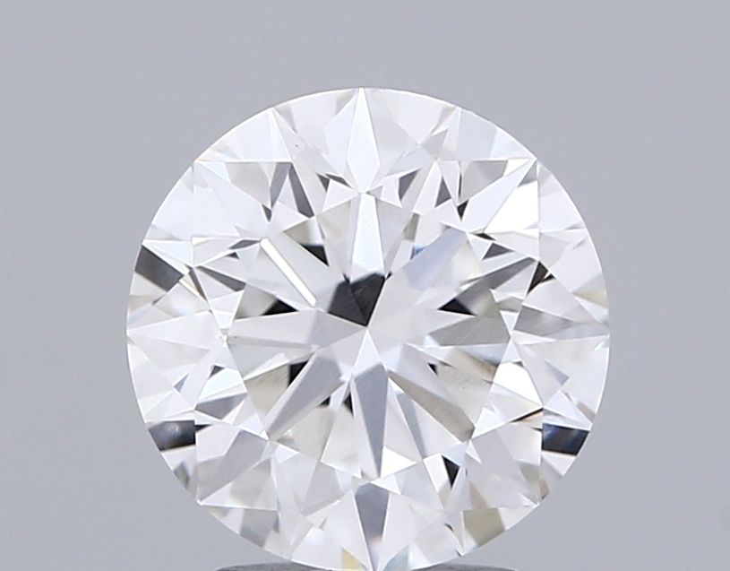 2.5 Carat Round Lab Diamond with  Cut Diamond in 14KT  view 1
