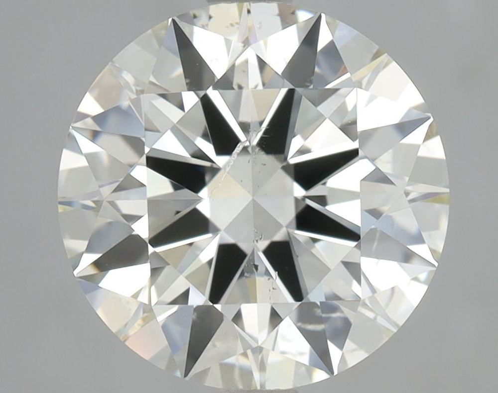 2.42 Carat Round Natural Diamond with  Cut Diamond in 14KT  view 1
