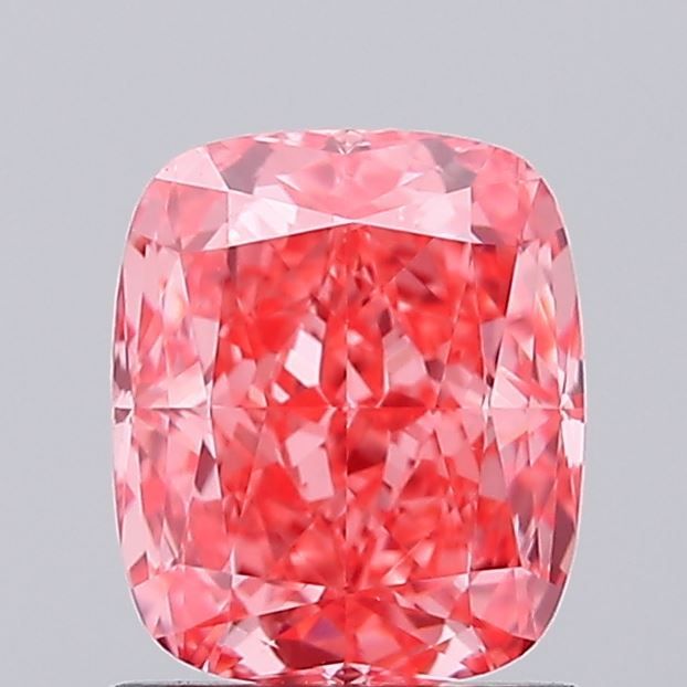 1.28 Carat Cushion Lab Diamond with  Cut Diamond in 14KT  view 1
