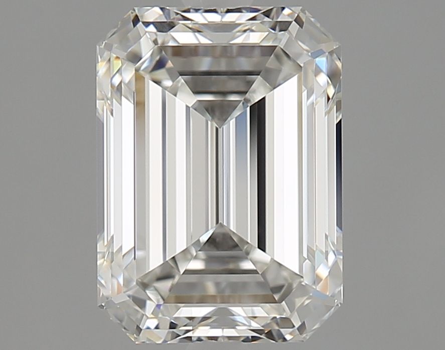 3.05 Carat Emerald Natural Diamond with  Cut Diamond in 14KT  view 1
