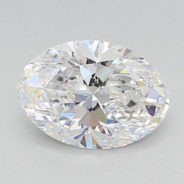 1.52 Carat Oval Lab Diamond with  Cut Diamond in 14KT  view 1
