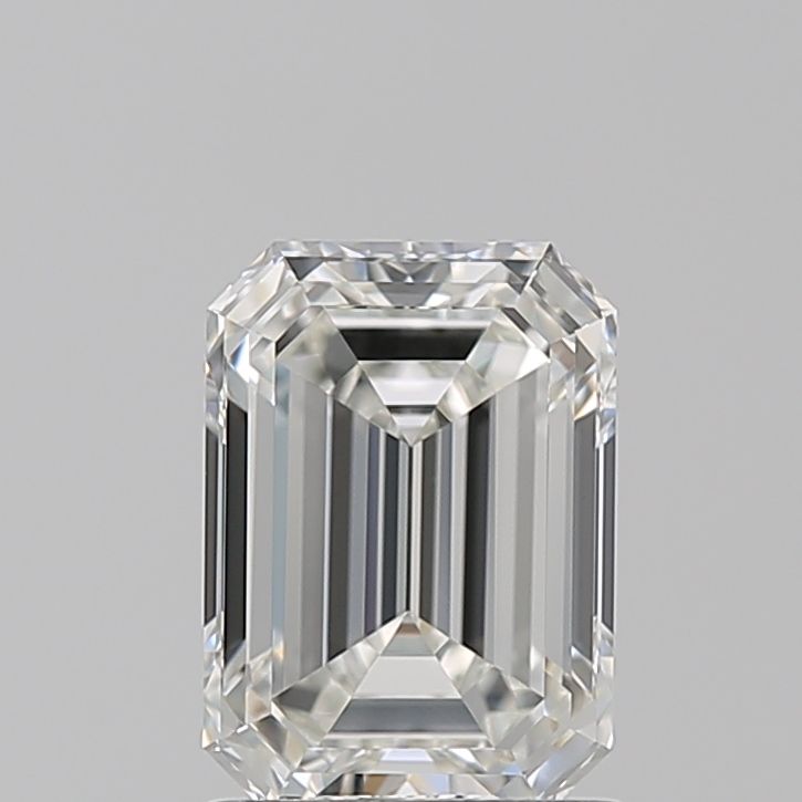 1.51 Carat Emerald Natural Diamond with  Cut Diamond in 14KT  view 1
