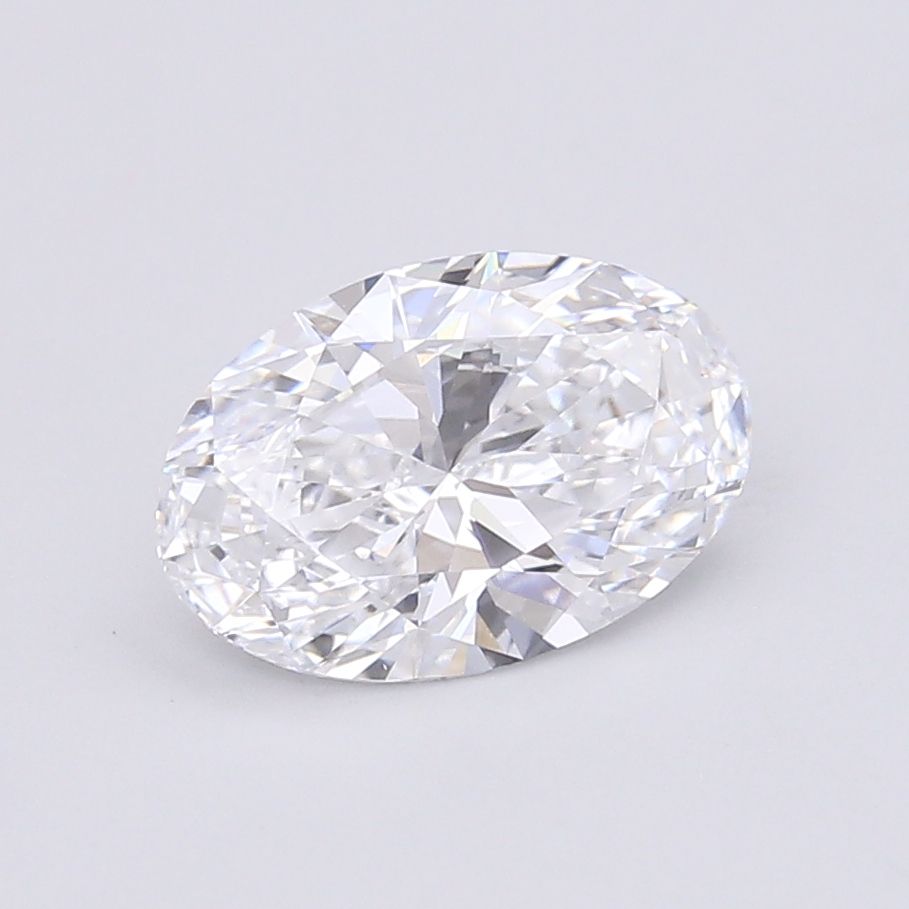 2.92 Carat Oval Lab Diamond with  Cut Diamond in 14KT  view 1
