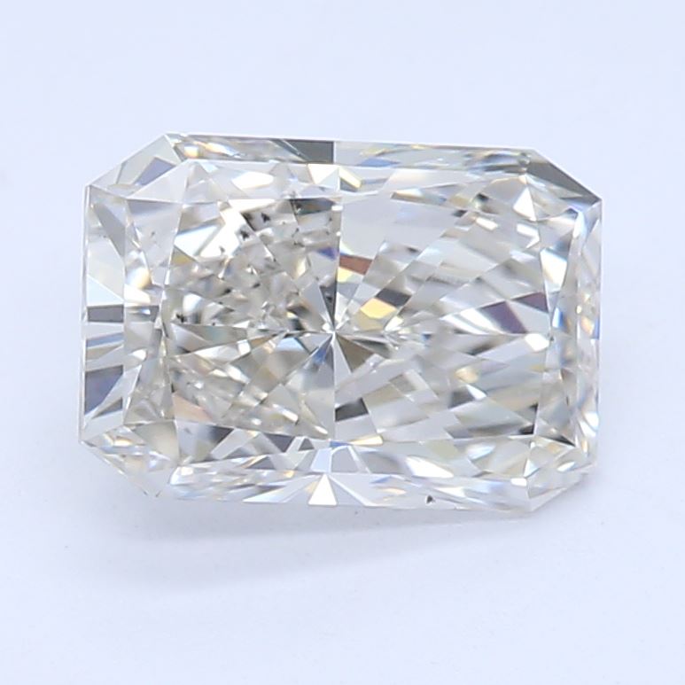 0.91 Carat Radiant Lab Diamond with  Cut Diamond in 14KT  view 1
