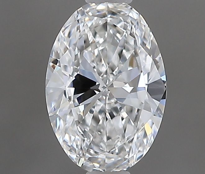0.4 Carat Oval Natural Diamond with  Cut Diamond in 14KT  view 1
