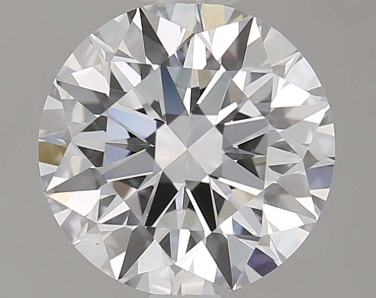 1.38 Carat Round Lab Diamond with  Cut Diamond in 14KT  view 1
