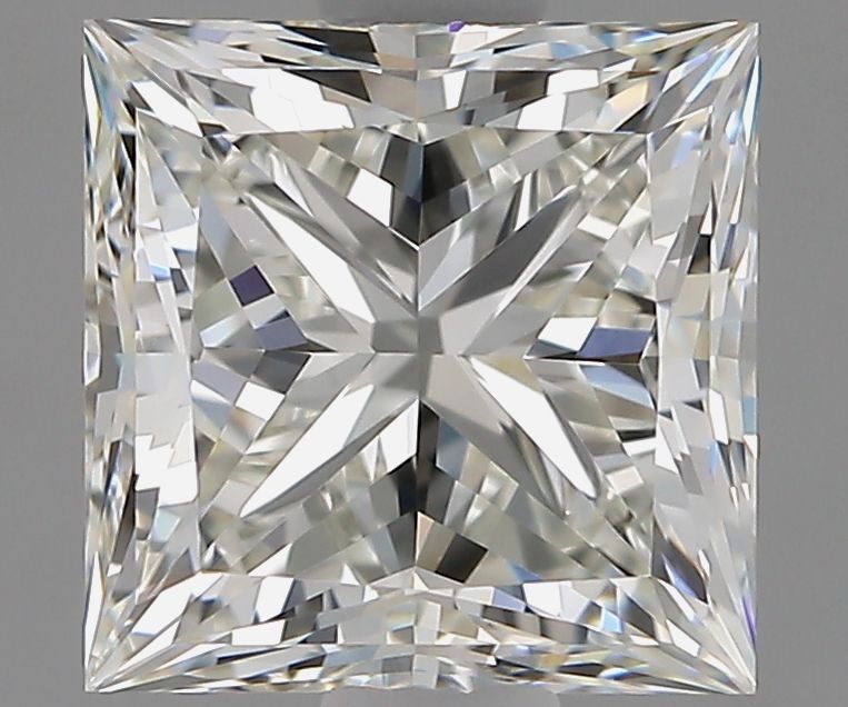 1.8 Carat Princess Natural Diamond with  Cut Diamond in 14KT  view 1
