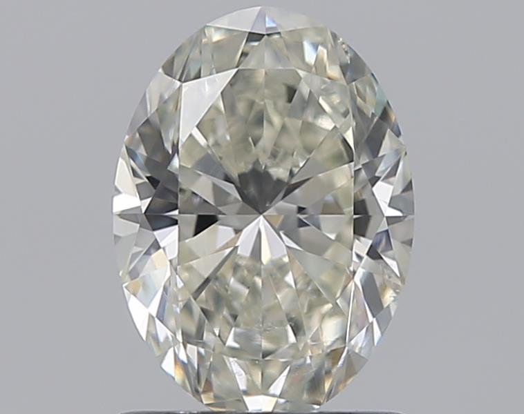 1.01 Carat Oval Natural Diamond with  Cut Diamond in 14KT  view 1
