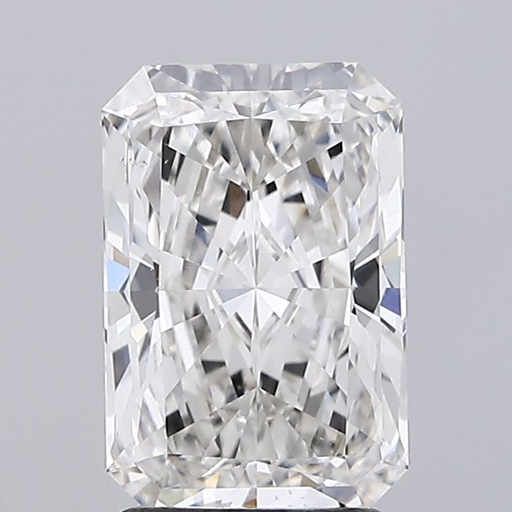 2.23 Carat Radiant Lab Diamond with  Cut Diamond in 14KT  view 1
