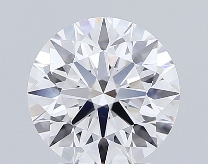 2.51 Carat Round Lab Diamond with  Cut Diamond in 14KT  view 1
