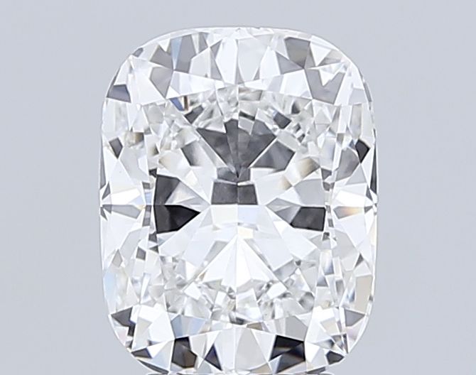 4.09 Carat Cushion Lab Diamond with  Cut Diamond in 14KT  view 1
