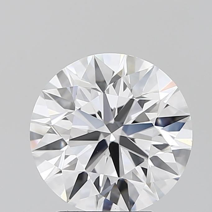 3.0 Carat Round Lab Diamond with  Cut Diamond in 14KT  view 1
