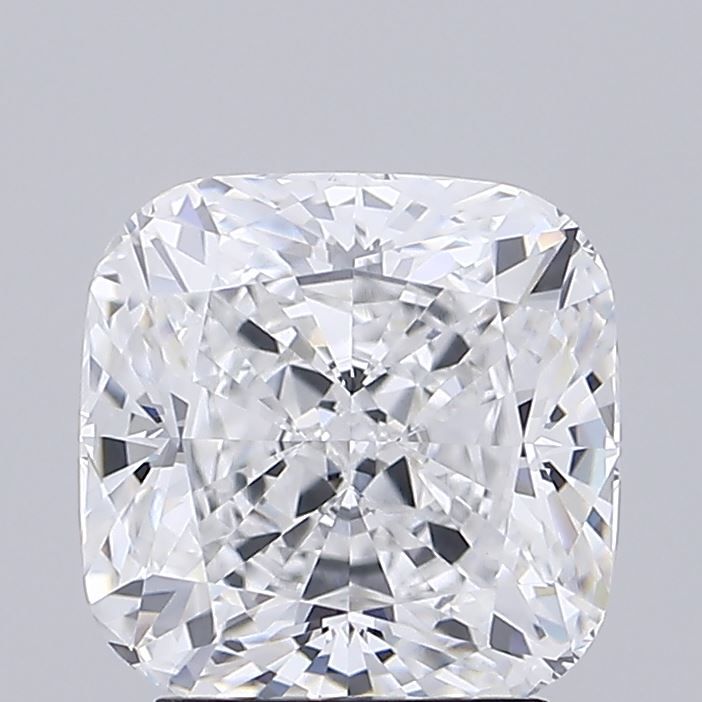 3.09 Carat Cushion Lab Diamond with  Cut Diamond in 14KT  view 1
