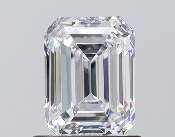 1.43 Carat Emerald Lab Diamond with  Cut Diamond in 14KT  view 1
