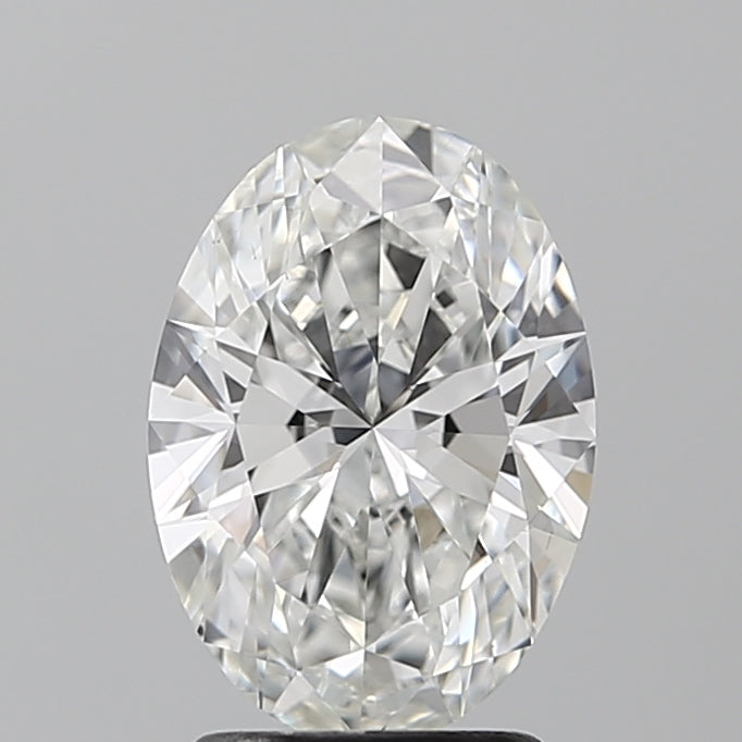 2.11 Carat Oval Lab Diamond with  Cut Diamond in 14KT  view 1
