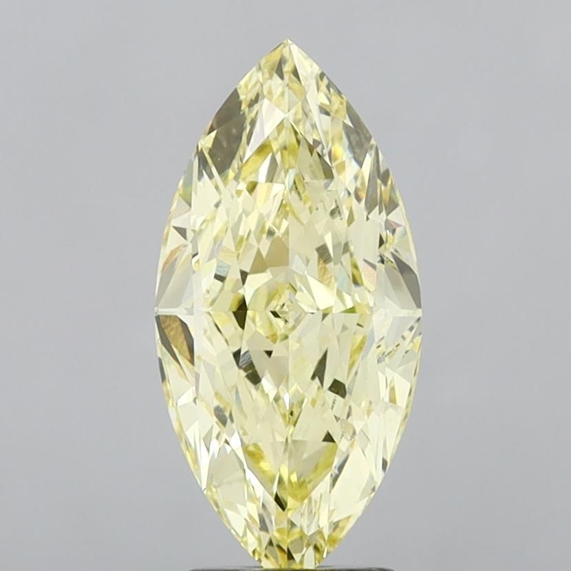 5.03 Carat Marquise Lab Diamond with  Cut Diamond in 14KT  view 1
