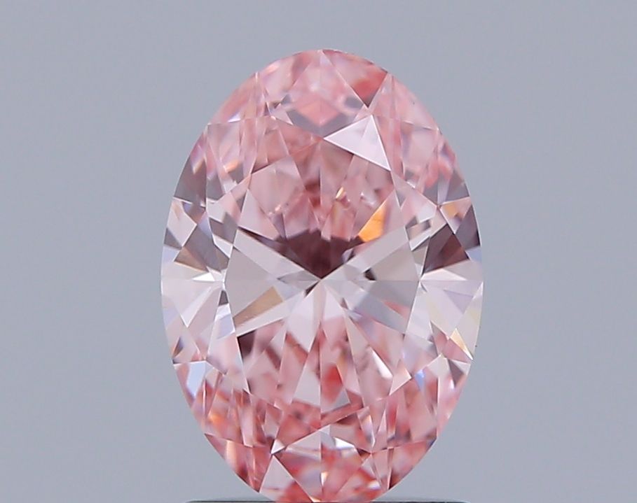 1.51 Carat Oval Lab Diamond with  Cut Diamond in 14KT  view 1
