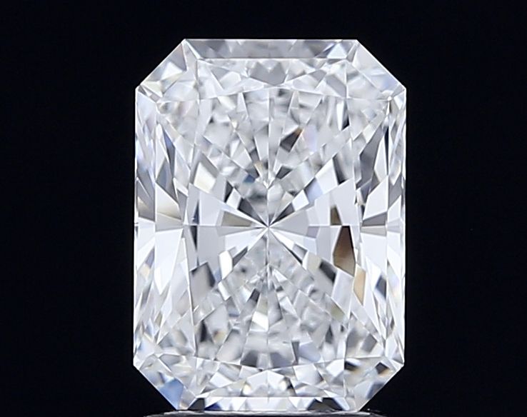 3.0 Carat Radiant Lab Diamond with  Cut Diamond in 14KT  view 1

