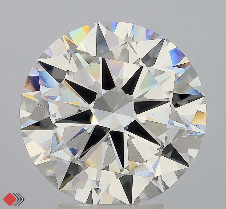 5.0 Carat Round Lab Diamond with  Cut Diamond in 14KT  view 1
