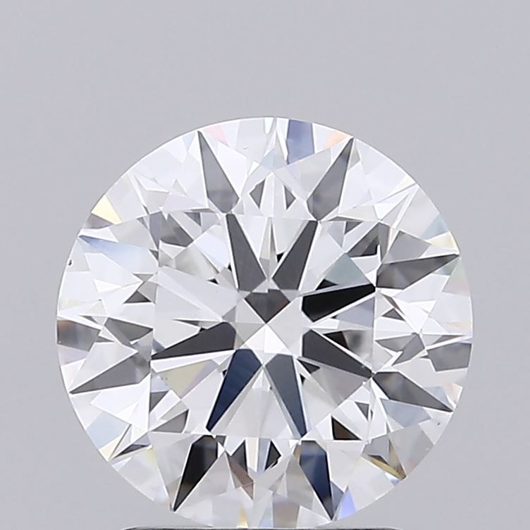 2.01 Carat Round Lab Diamond with  Cut Diamond in 14KT  view 1

